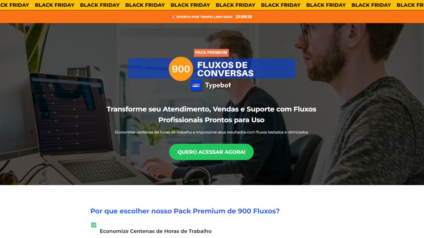 Fluxos de Typebot [Landing Page]
